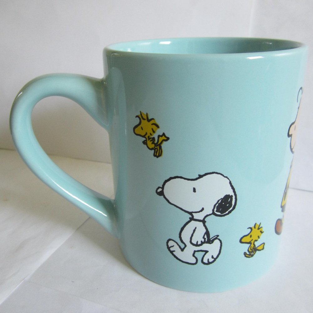 Snoopy Peanuts Gang Charlie Brown Lucy Woodstock Coffee Mug Cup